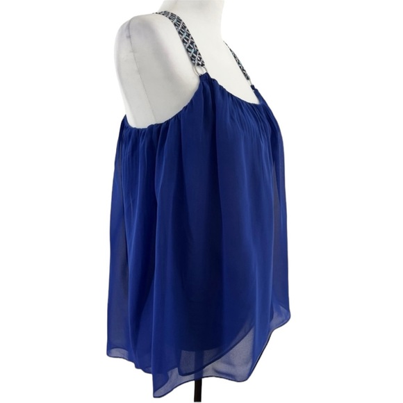 White House Black Market Blue Strappy Top Size XS - Picture 2 of 7